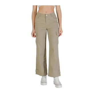 Only Wide Trousers, female, Beige, Size: XL L32 Wide Leg Trousers