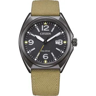 Citizen Mens Green Watch AW1575-08E Nylon - One Size