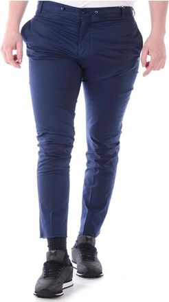 Daniele Alessandrini Jeans - Heren - Slim Fit Broeken - Blauw - L - Katoen - Broeken