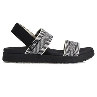 Keen Elle Backstrap Textile Womens Slingbacks Sandals - Black Star White - Size:UK 7.5