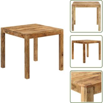 vidaXL The Living Store Tavolo per Sala da Pranzo in Legno Massello di Mango 82x80x76cm - Tavolo da pranzo in mango