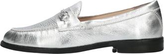 Inuovo Zilveren Leren Loafers B01004 - Dames - Loafers - Grijs - 38 EU - Schoenen