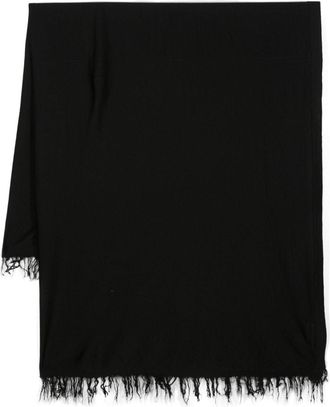 Rick Owens Knit Blanket virgin wool scarf - women - Wool - One Size - Black