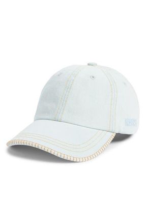 Krost Denim Adjustable Baseball Cap in Light Wash at Nordstrom