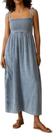 Faherty Dune Organic Cotton Gauze Ella Sundress in Light Indigo Wash at Nordstrom Rack, Size Xx-Small