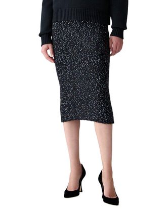Carolina Herrera Wool & Cashmere-Blend Pencil Skirt