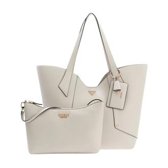 Guess Tote Bags, female, Beige, Size: ONE SIZE Darcy Logo Shopper