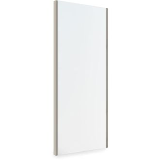 Emuca Emuca - Espejo Extra&iacute;ble Para Interior De Armario, Acero Y Pl&aacute;stico Y Cristal, Pintado Color Gris Piedra