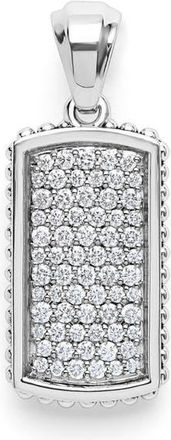 Lagos Mens Anthem Diamond ID Tag in Sterling Silver at Nordstrom