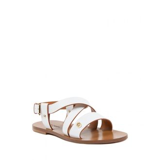 Dee Ocleppo Womens Flat Sandal White OC3501 White Calf