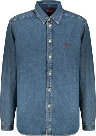 Diesel Denim Overhemd - Heren - Spijkeroverhemden - Blauw - XL - Denim - Overhemden