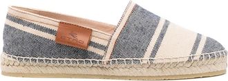 Etro Blauw Gestreepte Canvas Espadrilles - Dames - Espadrilles - Blauw - 39 EU - Katoen - Schoenen