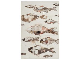 Schubiger M&ouml;bel Bild Fischschwarm in Rosa