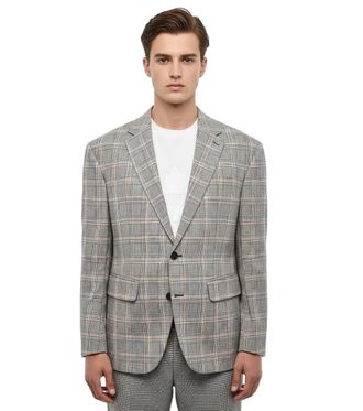 Dsquared2 Grey Regular Check Blazer