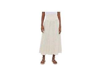 Xcvi Blake Skirt Womens Skirt Sonic Silver : LG (Womens 12-14), Linen