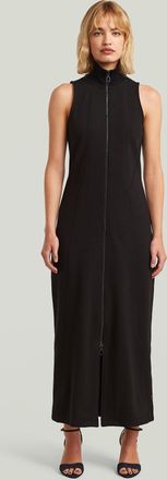 G-Star Slim Full Zip Dress - Zwart - Dames