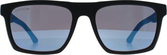 Lacoste Rectangle Mens Matte Black Blue L957S - One Size
