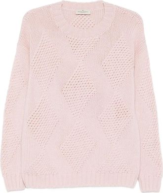 Bruno Manetti round-neck sweater - Pink