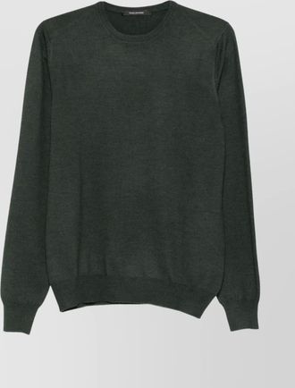 Tagliatore fine knit long sleeve crew neck sweater