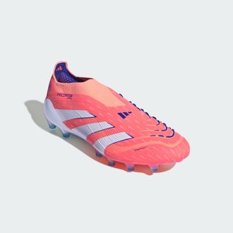 adidas adidas Performance Unisex Predator Elite Laceless Artificial Grass Boots - Orange - Size UK 11.5