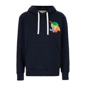 J.W.Anderson Hoodies, male, Blue, Size: XS Lemon Print Hoodie