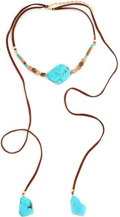 Panacea Suede & Turquoise Necklace at Nordstrom