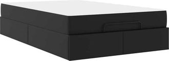 vidaXL Vidaxl - Estructura De Cama Con Colch&oacute;n Con Colch&oacute;n Negro 120 X 200 Cm
