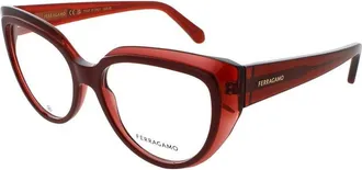 Ferragamo Mens Transparent Cat Eye Eyeglass Frames Sf2984
