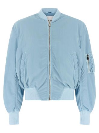 The Attico Light Blue Bomber Jacket