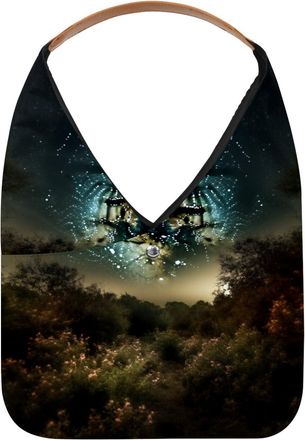 Generic Stars Nebula Reusable Lightweight Grocery Bags - Foldable Into Compact Pouch, Washable & Sturdy, Multipurpose for Shopping and Travel