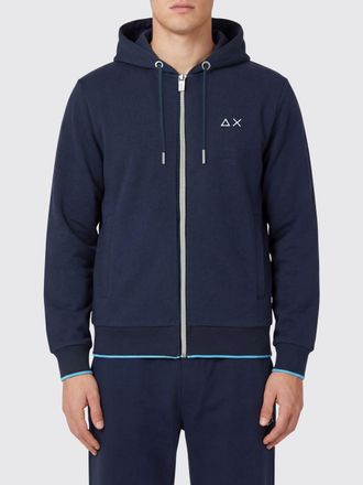 Sun 68 Felpa con cappuccio in cotone con logo Sun68