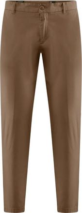 Bomboogie Pantaloni chino in popeline di cotone - - Trousers - Uomo - Marrone - W36