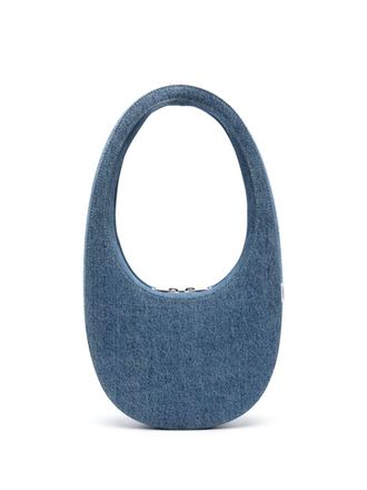 Coperni Swipe denim shoulder bag - Blue