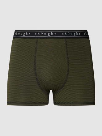Thought Trunks mit Streifenmuster Modell Michael Bamboo in Khaki, Gr&ouml;&szlig;e XS