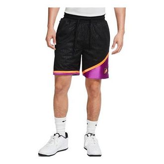 Nike KMA Mesh Quick Dry Contrasting Colors Basketball Shorts Black Purple CK6392-010