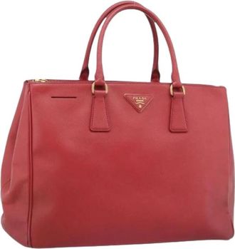 Prada Pre-owned Vintage Tote Bag - Dames - Vintage Shopper - Rood - ONE Size - Leer - Vintage