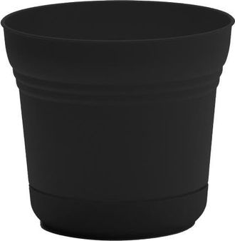 Bloem 14 Inch Saturn Round Planter With Saucer Tray, Black at Nordstrom