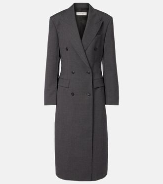 R&oacute;he Double-breasted virgin wool coat
