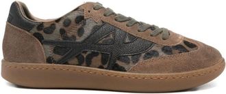Ash Brown Suede And Leopard Print Ash Sneakers