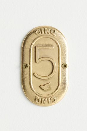 Anthropologie Claudette Brass House Numbers