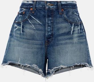 Re/Done High-rise denim shorts