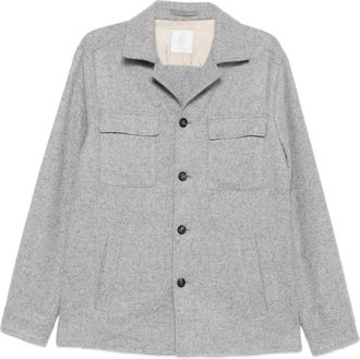 Eleventy Giacca-camicia con tasche - Grigio