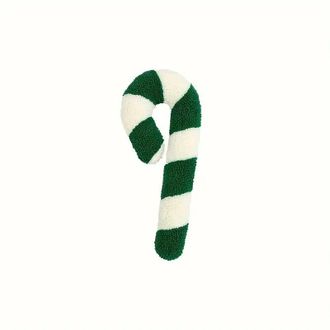 OEM Coj&iacute;n Navidad - Forma Bast&oacute;n De Caramelo - 20 X 55 Cm - Verde - Decoraci&oacute;n Festiva Sal&oacute;n Habitaci&oacute;n Jard&iacute;n - 1 Unidad