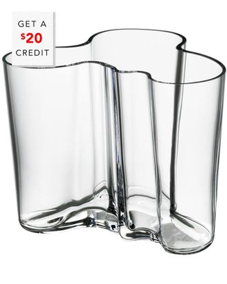 iittala Aalto 4.75In Clear Vase With $20 Credit