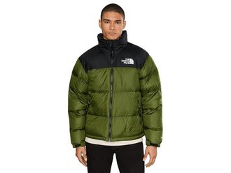 The North Face 1996 Retro Nuptse Jacket Mens Coat Woodland Green/TNF Black : 2XL, Down/Nylon