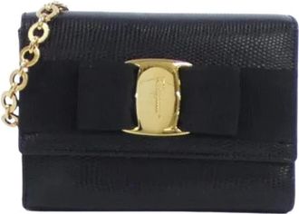 Ferragamo Pre-owned Mini Bags, female, Black, Size: ONE SIZE Pre-owned Mini Shoulder Bag