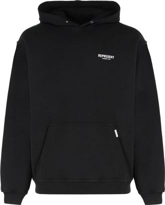 Represent Cotton Hoodie - Heren - Hoodies - Zwart - L - Katoen - Hoodies & sweatvesten