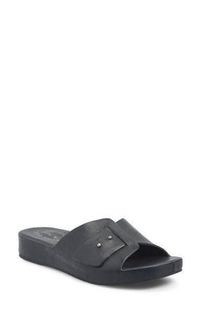 Kork-ease Mesa Slide Sandal in Black Leather at Nordstrom, Size 11