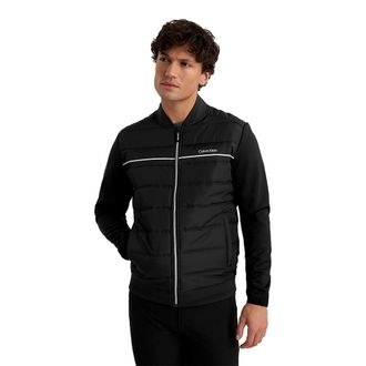 Calvin Klein Mens Lincoln Bomber Full Zip Jacket - Black - XL