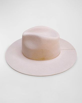 Van Palma Basile Chained Merino Wool Fedora